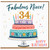 34th Birthday Card for Niece, Fabulous Niece Happy Birthday Card
