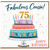 75th Birthday Cousin Card, Fabulous Cousin Happy Birthday Card