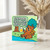 Funny Stepdad Birthday Card - Cute Bear with Beer and Pizza, 'Stepdad Have a Beary Great Day!' Pun