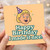 Funny Birthday Card - 'Happy Birthday I made it nice!' Cartoon Party Hat Illustration, Humorous Greeting for Friends, Family or Colleagues