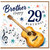 Brother 29th Birthday Card, Guitar Music Themed Birthday Card