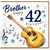 Brother 42nd Birthday Card, Guitar Music Design