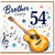 Brother 54th Birthday Card, Musical Guitar Design
