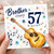 Brother 57th Birthday Card, Musical Guitar Birthday Card for Brother