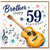 Brother 59th Birthday Card with Guitar and Music Notes
