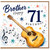 Brother 71st Birthday Card, Happy 71st Birthday Guitar Music Card