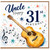 Uncle 31st Birthday Card, Musical Guitar Birthday Card