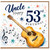 Uncle 53rd Birthday Card, Music and Guitar Theme