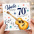 Uncle 70th Birthday Card, Happy Birthday Guitar and Music Notes Design