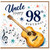 Uncle 98th Birthday Card, Happy Birthday Guitar and Music Theme