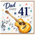 Dad 41st Birthday Card - Musical Guitar Design