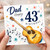 Dad 43rd Birthday Card, Guitar Music Themed Birthday Card