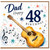 Dad 48th Birthday Card, Musical Guitar Design