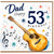 53rd Birthday Card for Dad, Musical Guitar Birthday Card