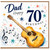 Dad 70th Birthday Card, Guitar Music Theme Happy Birthday Card