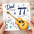 Dad 77th Birthday Card, Musical Guitar Birthday Card