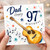 Dad 97th Birthday Card, Musical Guitar Birthday Card for Dad