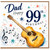 Dad 99th Birthday Card, Happy 99th Birthday Guitar Music Design