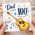 Dad 100th Birthday Card, Musical Guitar Birthday Card