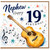 Nephew 19th Birthday Card, Music and Guitar Birthday Card