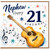 Nephew 21st Birthday Card, Guitar and Music Birthday Card