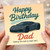 Funny Dad Birthday Card - Sports Car Illustration with 'Happy Birthday Dad (sorry it's not a real car)'