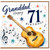 Granddad 71st Birthday Card, Music and Guitar Design