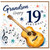 19th Birthday Card for Grandson, Musical Guitar Design