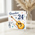 24th Birthday Card for Grandson, Guitar and Music Design