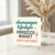Funny Birthday Card - Champagne Lifestyle, Prosecco Budget - Prosecco Glass Humour for Friends, Her or Him
