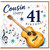 Cousin 41st Birthday Card, Musical Guitar Birthday Card for Cousin