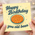 Funny Birthday Card - Happy Birthday You Old Bean - Baked Beans Pun Design for Friends, Mates, Colleagues, Him or Her