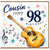 98th Birthday Card for Cousin, Music and Guitar Themed Birthday Card