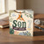 Son 7th Birthday Card, Cute Monkey Happy Birthday Card for Son