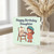 Daughter Birthday Card - Happy Birthday Daughter - Cute Little Artist Painting Cake on Easel Illustration