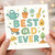 Best Dad Ever Gardening Father's Day Card - Wheelbarrow, Watering Can, Bees and Tools - Cute Card for Green-Fingered Dad