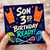 Son 3rd Birthday Card, Lacrosse Sports Birthday Card