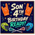 Son 4th Birthday Card, Sports Birthday Card for Son