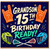 Grandson 15th Birthday Card, Sports Lacrosse Birthday Card for Grandson