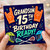 Grandson 15th Birthday Card, Sports Lacrosse Birthday Card for Grandson
