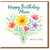 Happy Birthday Mum Card - Watercolour Floral Bouquet, With Love - Heartfelt Birthday Card for Mum