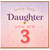 Daughter 3rd Birthday Card