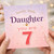 7th Birthday Card for Daughter
