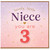 Niece 3rd Birthday Card, Lovely Little Niece You Are 3