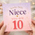 10th Birthday Card for Niece, Lovely Little Niece You Are 10