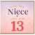 13th Birthday Card for Niece