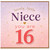 Niece 16th Birthday Card, Lovely Little Niece You Are 16 Card