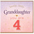 4th Birthday Card for Granddaughter, Lovely Little Granddaughter You Are 4