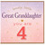 4th Birthday Card for Great Granddaughter, Lovely Little Great Granddaughter You Are 4 Card
