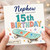 Nephew 15th Birthday Card, Have an Excellent 15th Birthday Skateboard Card
